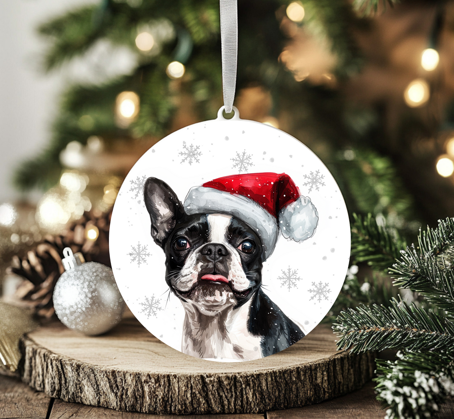 Boston Terrier Ornament