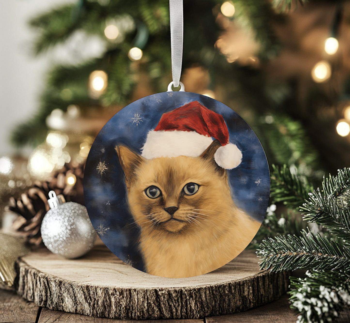 Burmese Cat Ornament