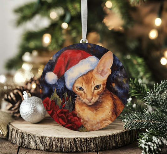 Cornish Rex Cat Ornament