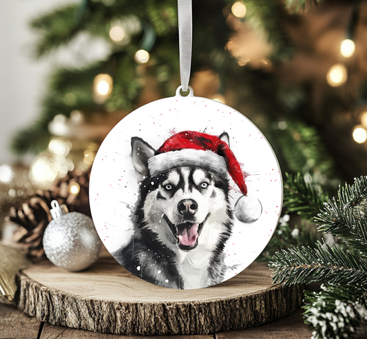 Siberian Husky Ornament