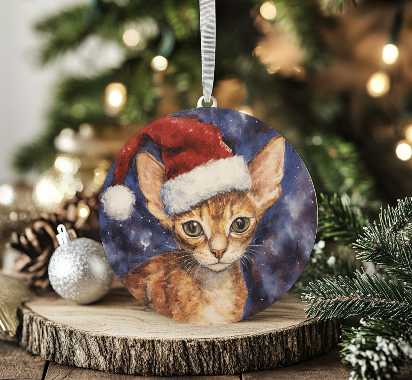 Cornish Rex Cat Ornament