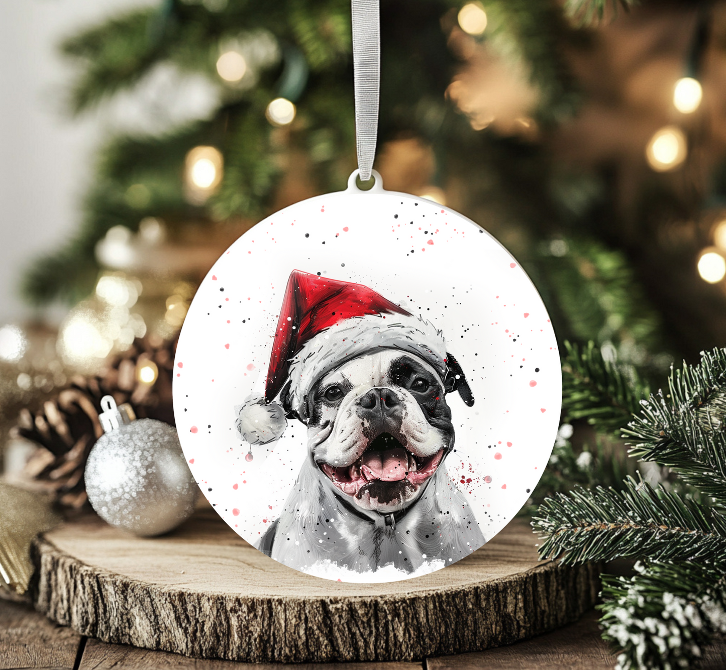 American Bulldog Ornament