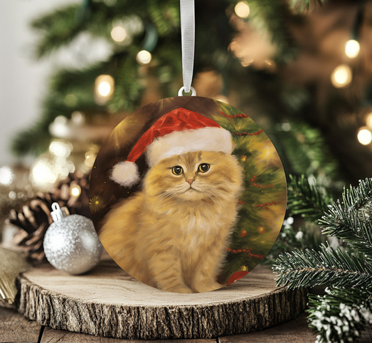 Scottish Fold Cat Ornament